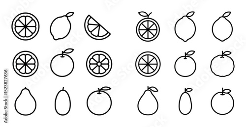 Citrus Icons Grid