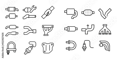 Minimal Exhaust Icons Grid