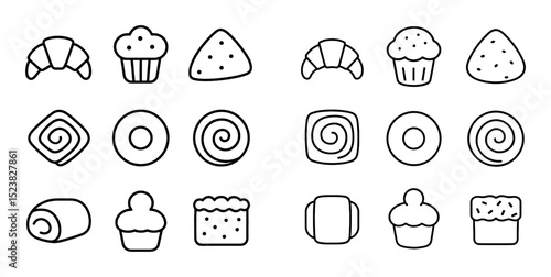 Breakfast Pastry Icons
