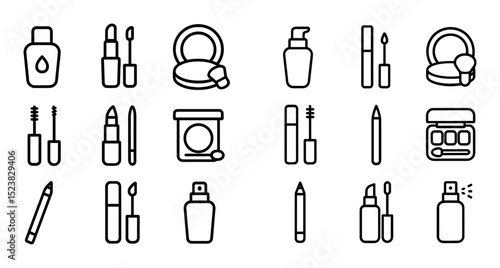 Minimalist Makeup Icons
