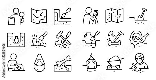 Excavation Process Icons