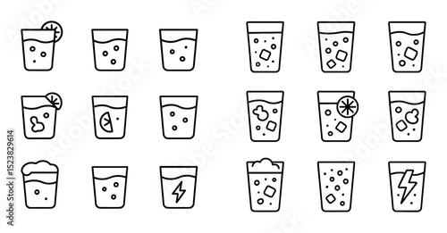 Minimal Soft Drink Icons