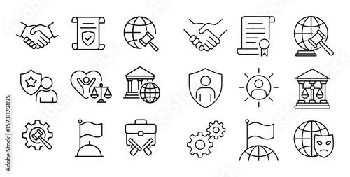 Minimalist Law Icons