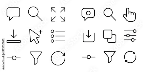 Minimalist Interactive Icons