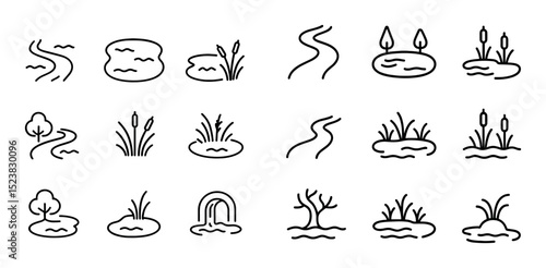 Freshwater Ecosystem Icons