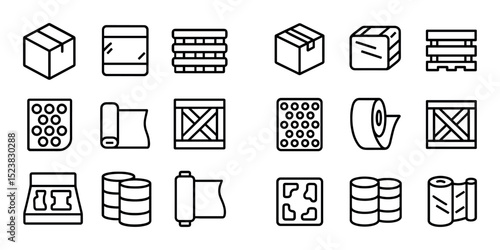 Minimal Packaging Icons