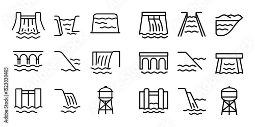 Water Infrastructure Icons