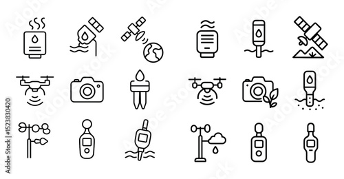 Environmental Monitoring Icons