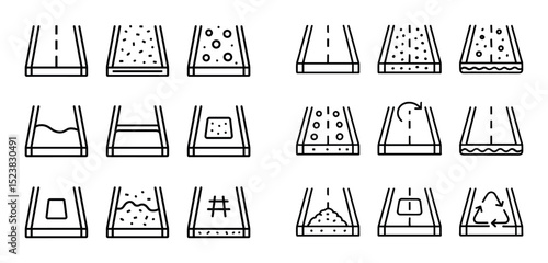 Minimalist Asphalt Icons