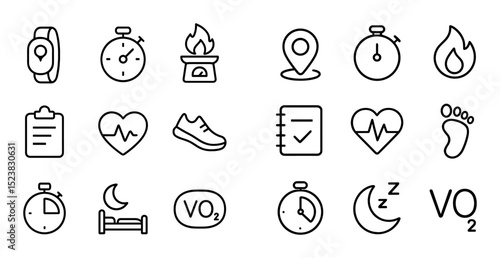 Minimalist Fitness Icons