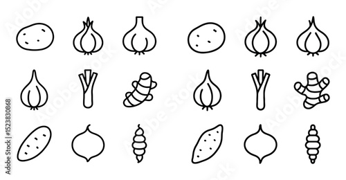 Minimalist Tubers Icons