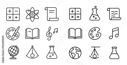 Minimalist Academic Icons