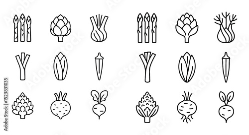 Minimalist Gourmet Icons