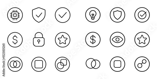 Minimalist Token Icons