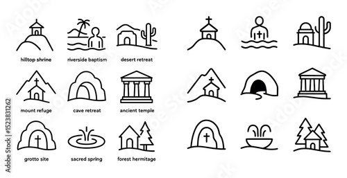 Pilgrimage Site Icons