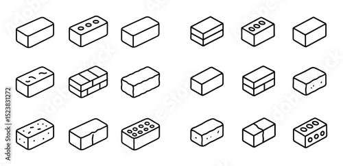 Minimalist Brick Icons