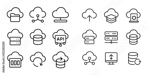 Minimalist Cloud Icons