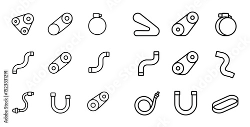 Minimalist Belt Icons