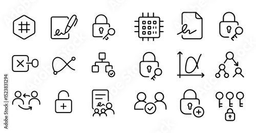 Cryptographic Icon Grid