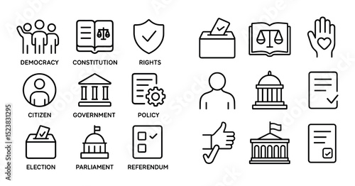 Minimalist Civic Icons
