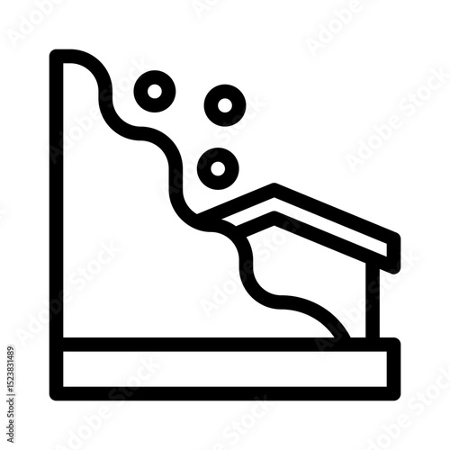 landslide line icon
