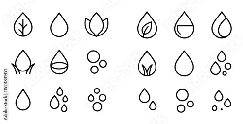 Minimalist Water Droplets
