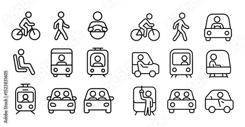 Commuter Icons Grid