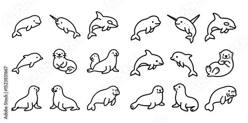 Marine Icons Grid
