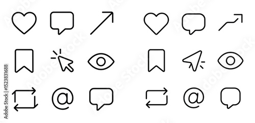 Engagement Metrics Icons