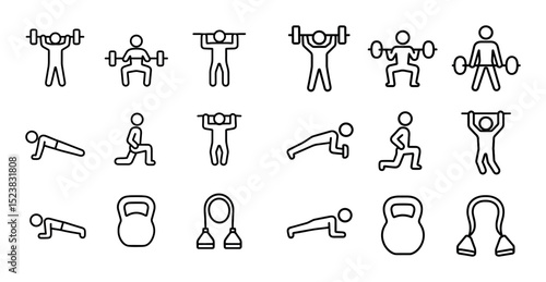 Minimalist Strength Icons
