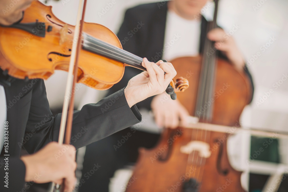 Captivating melodies fill the air as skilled musicians perform in a serene setting, creating a harmonious and enchanting atmosphere for all present Captivating melodies fill the air as skilled musicians perform in a serene setting, creating a harmonious and enchanting atmosphere for all present