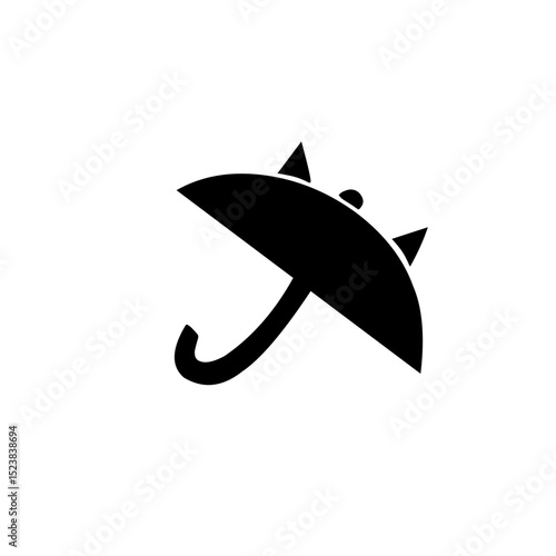 umbrella silhouette icon