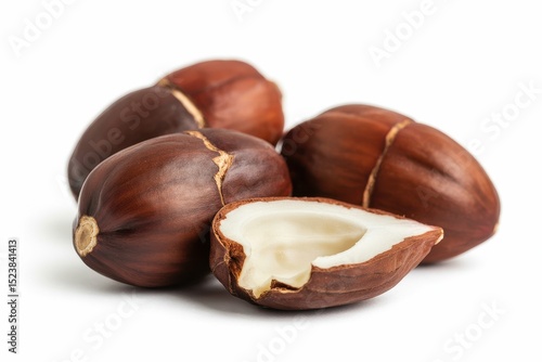 Yummy Kola Nuts isolated on white background isolated, white background