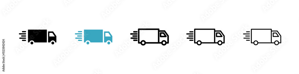 Delivery icons in Multiple Styles Set. Vector Illustration Delivery icons in Multiple Styles Set. Vector Illustration