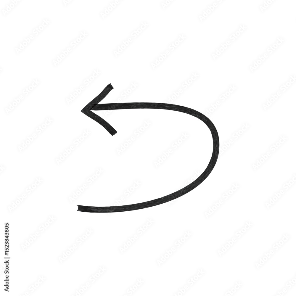 Fototapeta premium 手書きの矢印アイコン