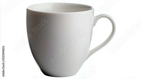 Simple White Porcelain Mug Minimalist Elegance