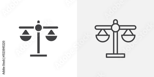 Scale icon vector symbol for mobile apps and website UI designs.