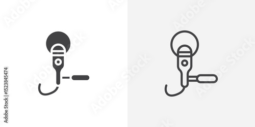Polisher icon vector symbol for mobile apps and website UI designs.