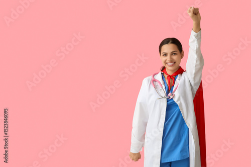 Confident female doctor in ...