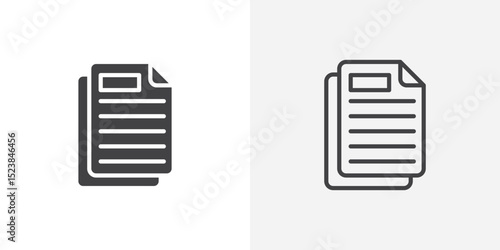 Copy icon vector symbol for mobile apps and website UI designs.