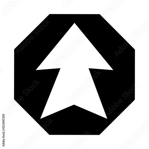 Arrow vector icon. scroll illustration sign. Direction symbol. Up web icon. Pointer logo.