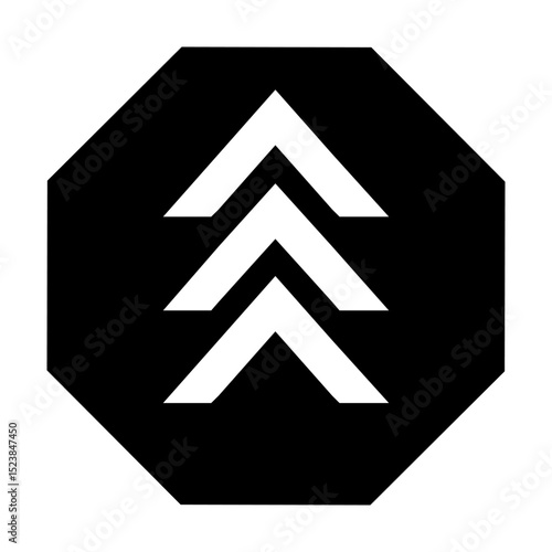 Arrow vector icon. scroll illustration sign. Direction symbol. Up web icon. Pointer logo.