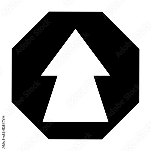 Arrow vector icon. scroll illustration sign. Direction symbol. Up web icon. Pointer logo.