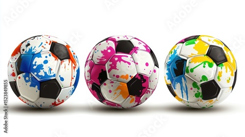 Colorful Soccer Balls.