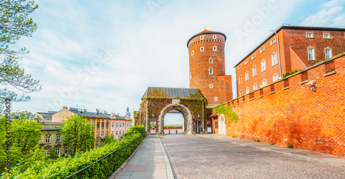 Photos Wawel castle landmark with city view near river in Krakow Poland