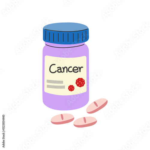 cancer cell spread. cancer disease concept