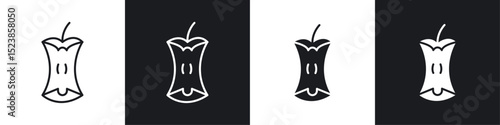 Organic waste icons graphic vectors