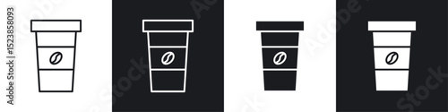Hot coffee cup icons graphic vectors