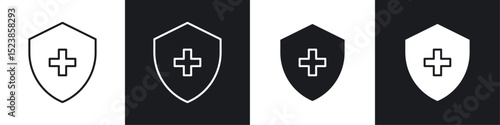 Immune guard icons graphic vectors