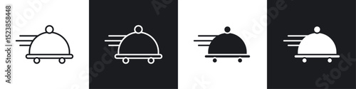 Food delivery icons graphic vectors